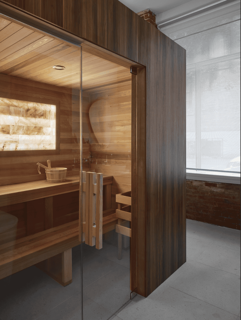 sauna salle de bain montreal, renovation hiver