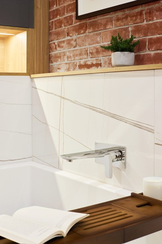 renovation salle de bain brique bain zen