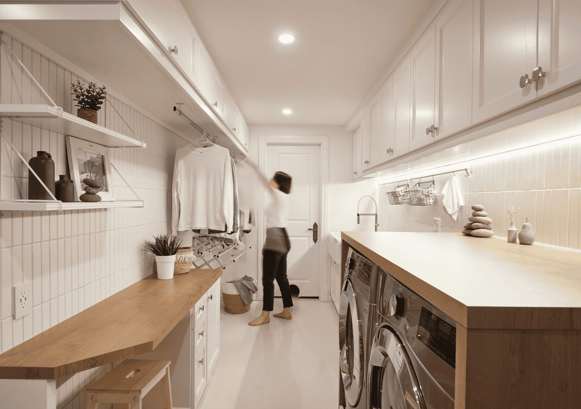 salle de lavage rangement sous-sol