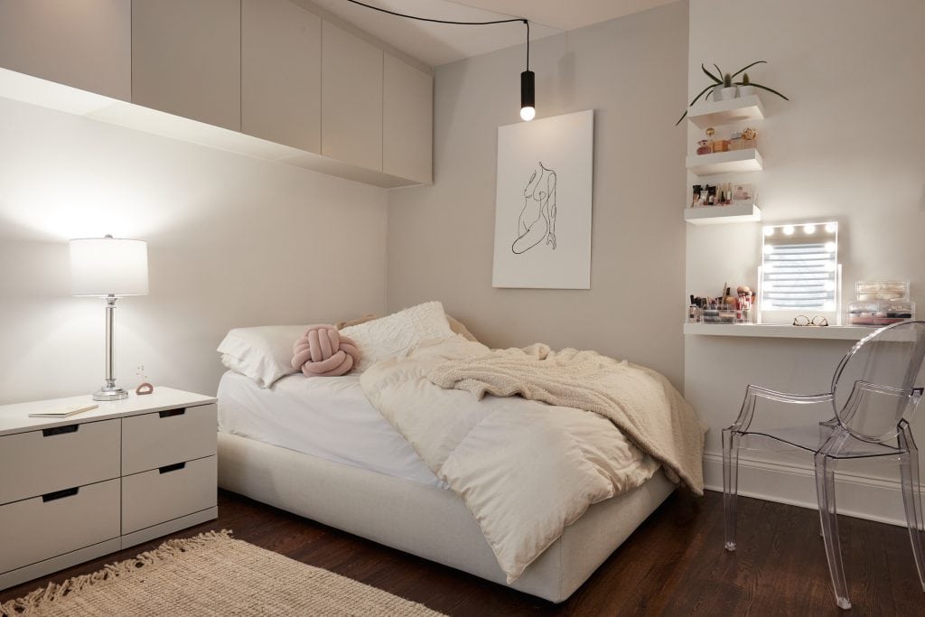 chambre, détecteur de fumée