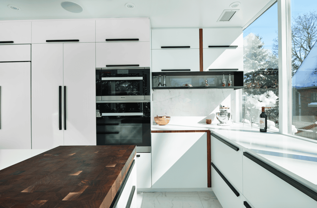 cuisine blanche moderne, renovation, espace renovation space